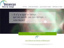 Tablet Screenshot of besancon-ville-du-temps.fr